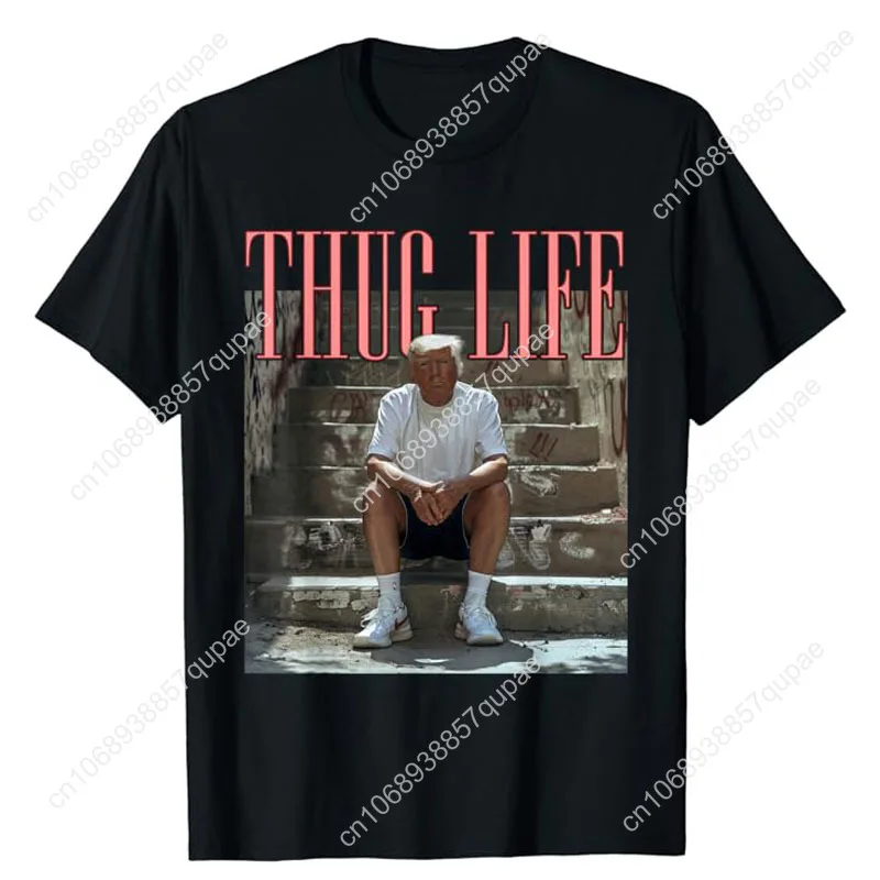 

Trump Mug Shot Funny T-Shirt Humorous Pro Trump Support Fans Clothes Cool 2024 Election Campaign Graphic Tee Tops Novelty Gifts