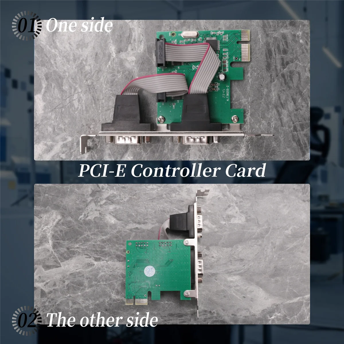 Carte adaptateur contrôleur PCI-E PCI Express Tourists, série DB9, RS232, 2 ports