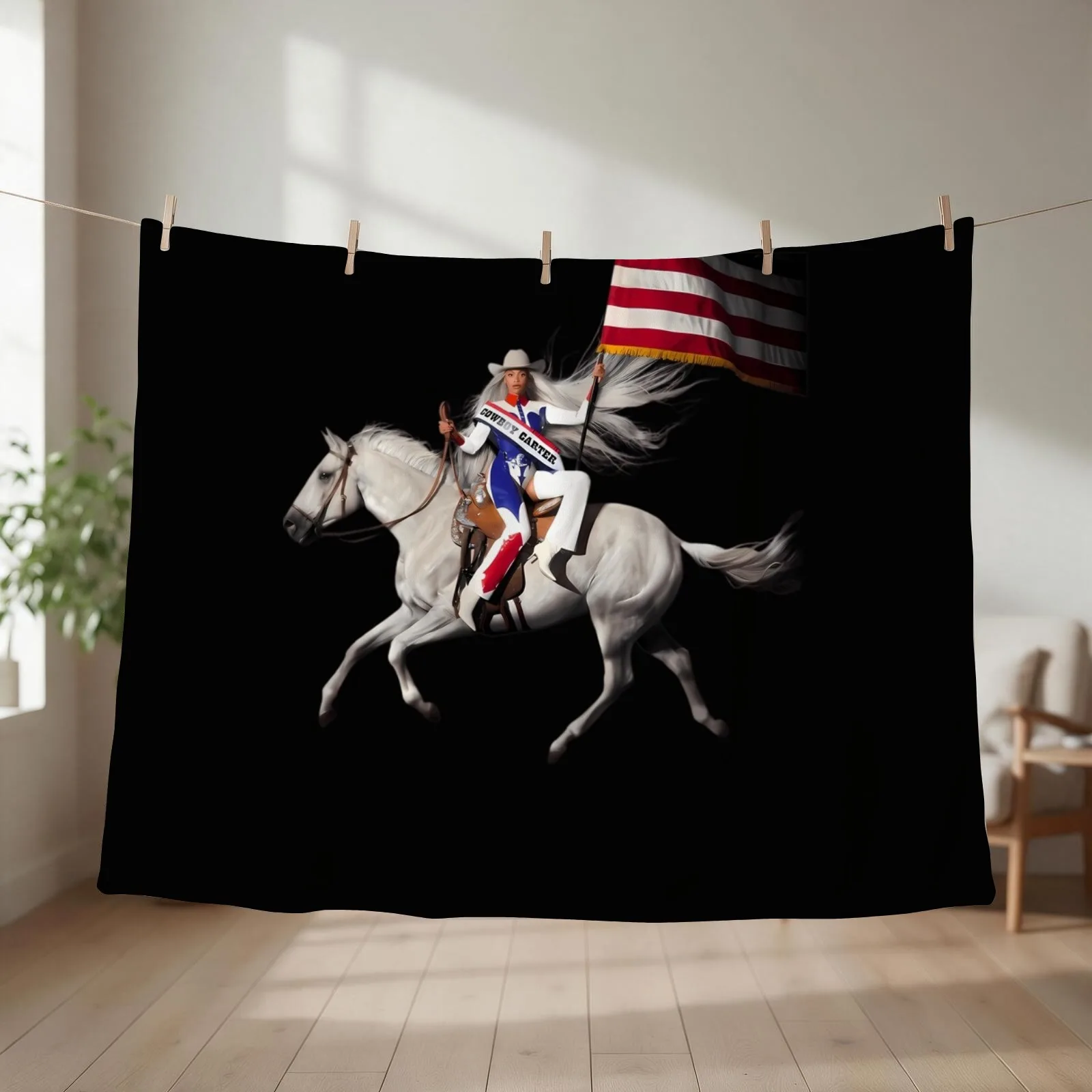 Cowboy Carter Throw Blanket for babies Soft Softest Plaid Blankets