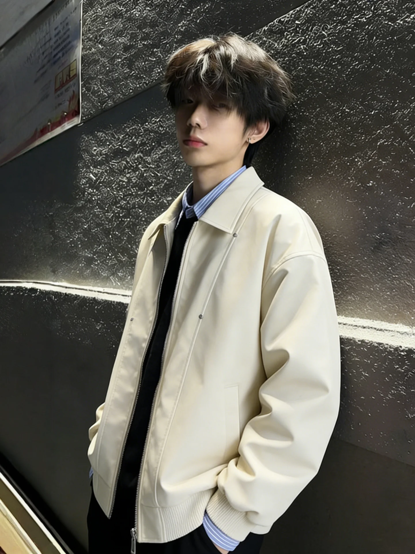 

Мужская демисезонная куртка-бомбер Cleanfit из коричневой искусственной кожи с воротником-стойкой, износостойкая, свободного кроя, для джинсов