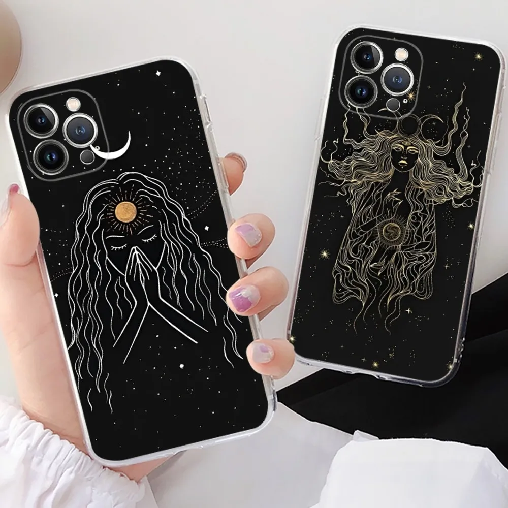 L-Lantern in the M-Moonlight Art Phone Case For iPhone 16 15 14 13 12 Mini 11 Pro XS Max X XR SE 6 7 8 Plus Soft Silicone Cover