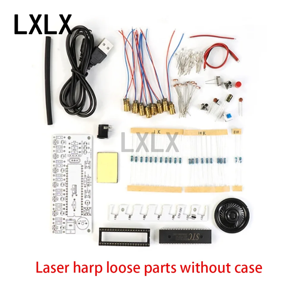 LXLX1 51 Microcontroller Laser Electronic Piano Electronic Production Kit Electronic Diy Loose Parts Welding Training Kit HU-013