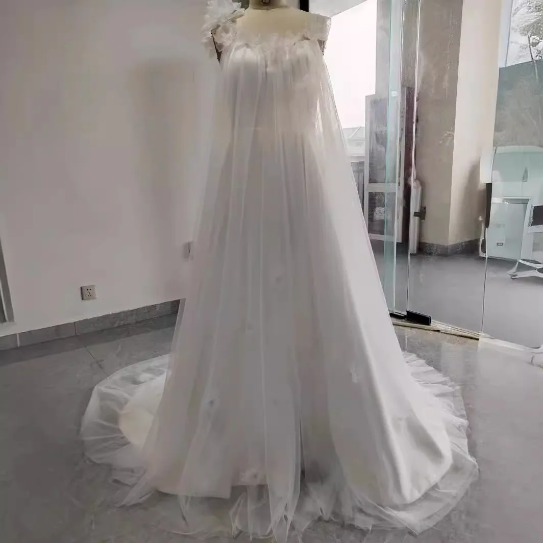 

Ele китайское свадебное платье на одно плечо, праздничный пляжный наряд, легкое свадебное платье принцессы, утренний халат