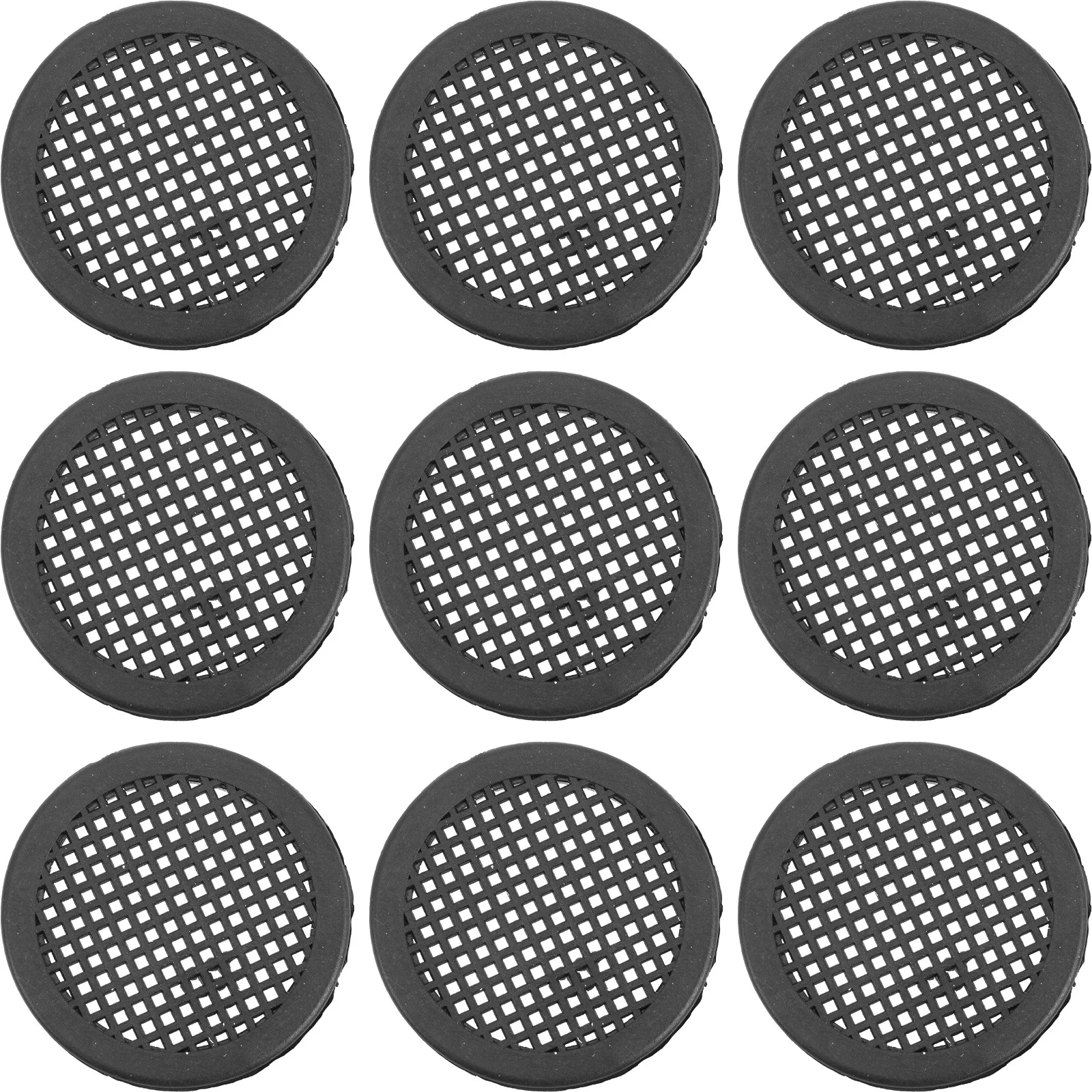 

10pcs Breathable Mesh Cover Round Vent Hole Plug For Cabinet Wardrobe Air Ventilation Durable Pp Rustproof Soffit Vents