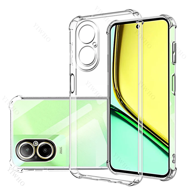 Safety Case for Oppo Realme C67 4g 5g C55 C53 C51 C35 C33 2023 Back Tpu Clera Phone Cover Anti-Scratch Transparent Protector