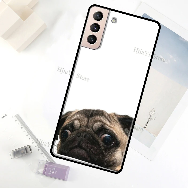 Pug Dog Case For Samsung Galaxy S23 Ultra Note 20 10 S9 S10 Plus S20 S21 FE S22 Ultra Phone Cover