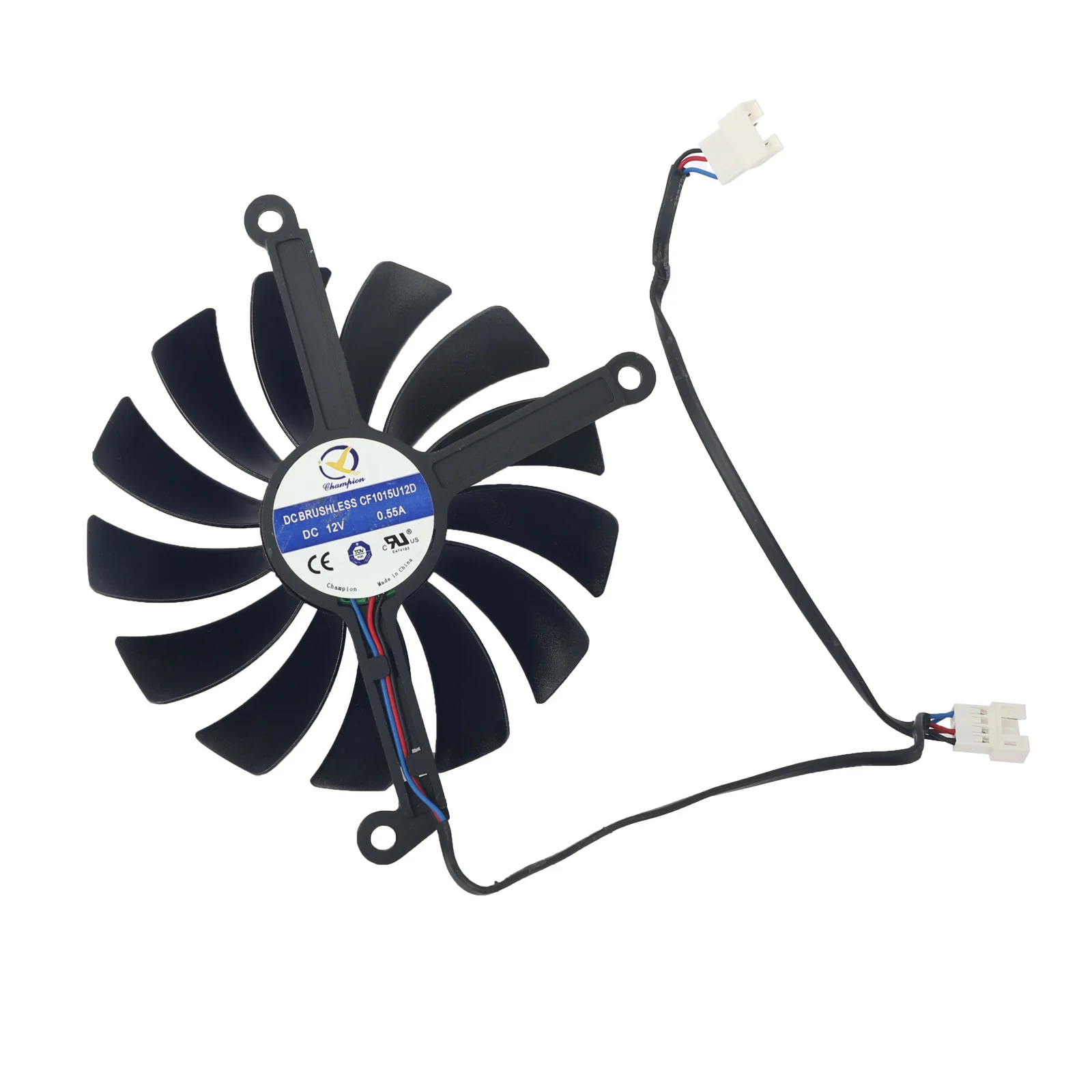 Imagem -02 - Placa de Vídeo para Xfx Velocidadester Merc 319 Amd Radeon rx 6800 6900xt 6800xt Gpu Ventilador de Refrigeração 95 mm Cf1015u12d 87 mm Cf9015u12d fã da