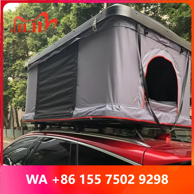 Factory New Hard Shell Rooftop Tent Waterproof Can Car Roof Top Tent for Outdoor Camping With Aluminum Pole Den