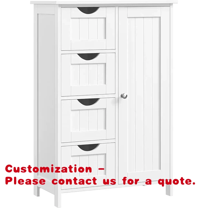 

custom.Modern Eco-Friendly Durable Wooden Living Room Storage Cabinet 4-Drawer Flat Panel Door Customizable Floor Display Organi