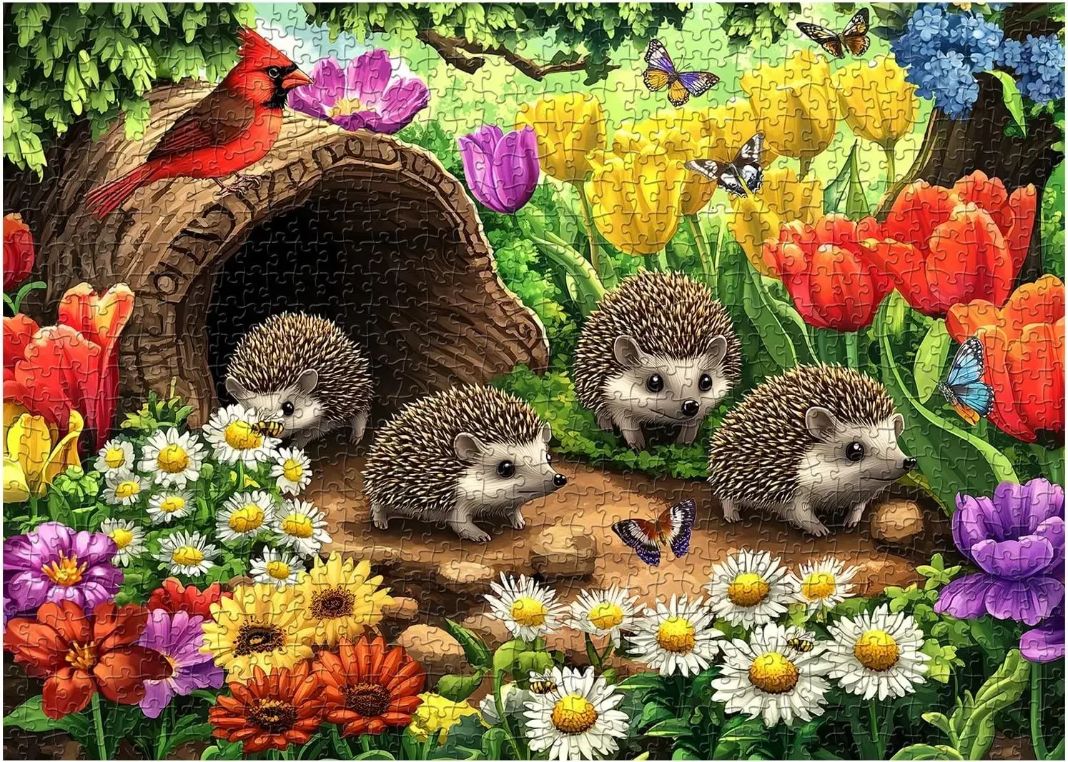 

Весенний ежик 120/300/500/520/1000/1314 шт. Пазл для взрослых Домашний декор Настенный дисплей Хэллоуин Рождественский подарок на день рождения