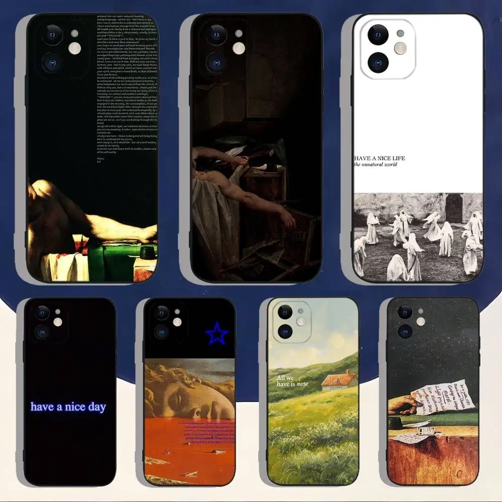 

Have A Nice Life Deathconsciousness Phone Case For iPhone 16,15,14,13,12,11,Pro,Max,Plus,X,XS,XR,SE,8,7,Mini,Soft Black Case