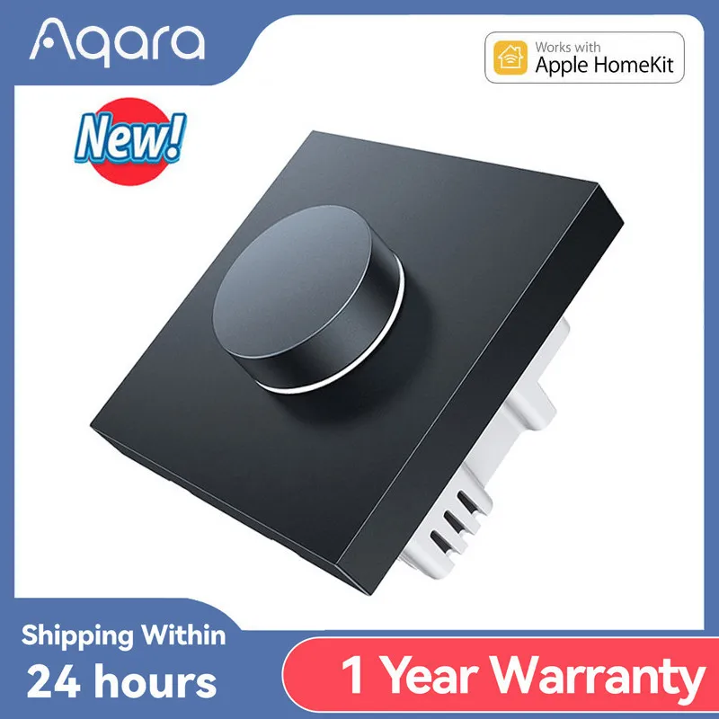 

2023 NEW Aqara Smart Dimmer Switch H1 Zigbee 3.0 Neutral Zero Line Grey Rotary Remote Control Bulb Curtain Work With APP Homekit