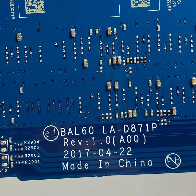 

LA-D871P Mainboard For DELL Inspiron 5468 5568 5566 Laptop Motherboard With I3/I5/I7 CPU GM/R7 M340 100%Full Tested Working Well