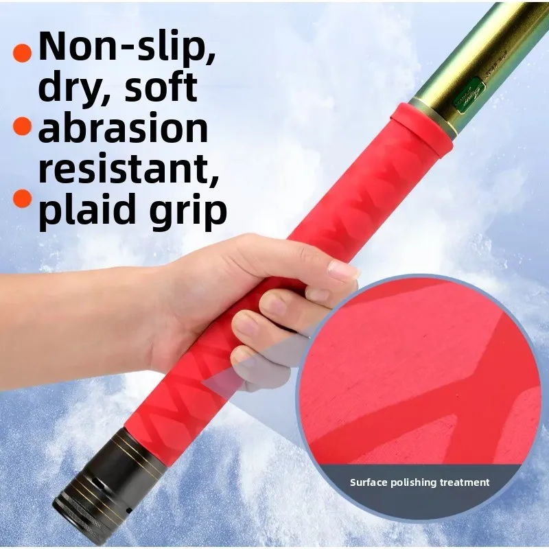 40/50MM Thick Anti-Slip Fishing Rod Silicone Handle Tube with Patterned Coating Insulated Grip Wrap for Fishing Rods And Bats