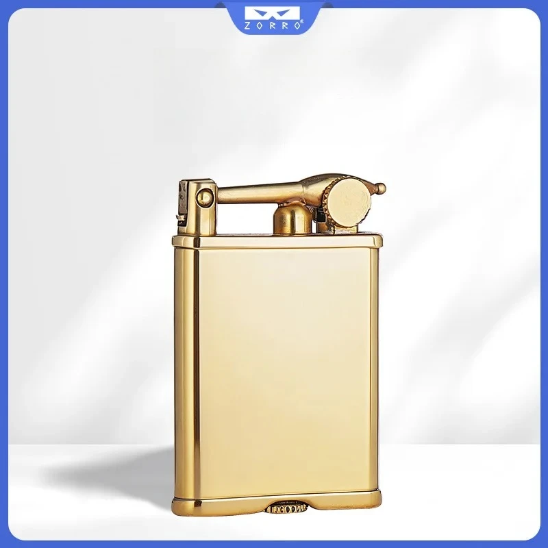 New ZORRO Personalized Retro Original Copper Special-shaped Kerosine Lighter, Special-shaped Smoking Collection Gift for Men