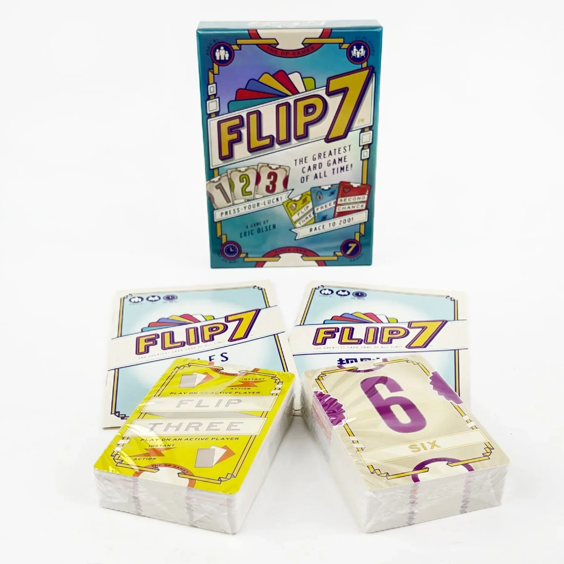 2025 Flip 7 Juego de cartas estratégicas y deducción social para 4-8 jugadores Tarjetas multilingüe