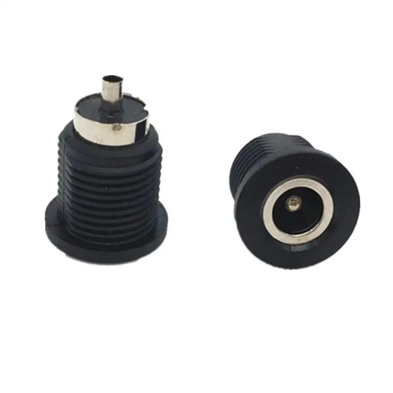 

12V Power Socket 2.5 DC Base 55*21 with Metal Nut Waterproof Plug Compatible DC-022D Wall Outlet for Outdoor Use
