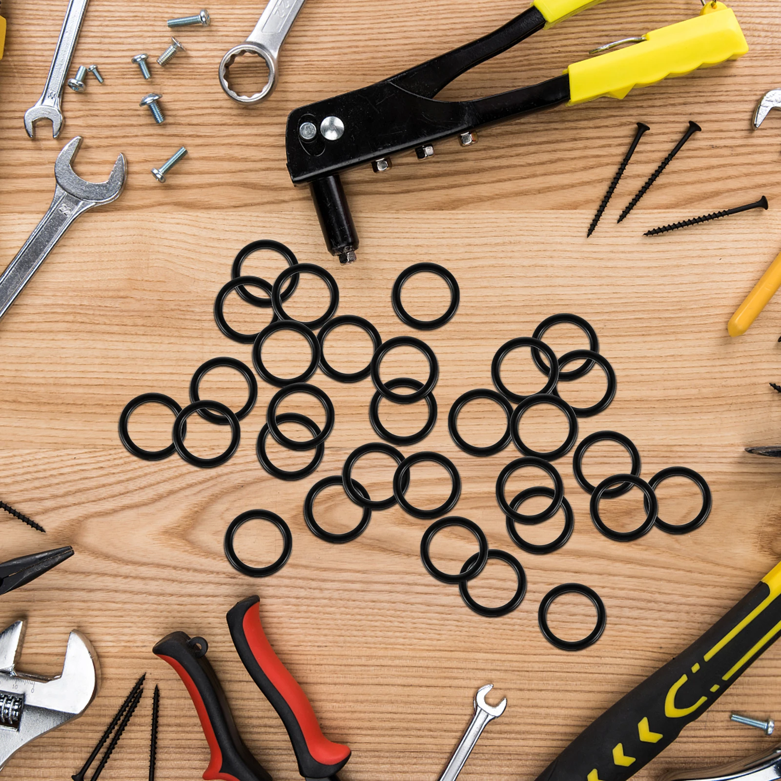 

100Pcs High Temperature Resistant Seal O-Ring Gasket Assortment Kit Durable Oil Uv Heat Resistant for Automotive Faucet