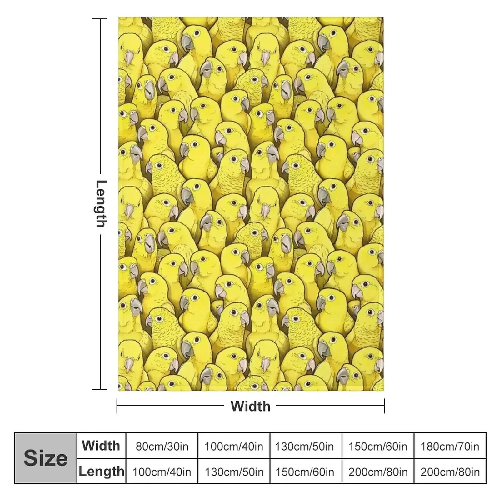 Golden Conures Throw Blanket Soft Plaid Summer funny gift for babies Blankets
