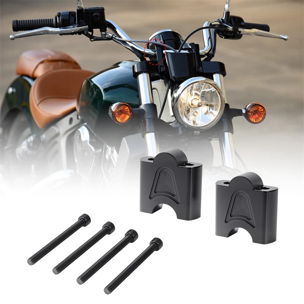 

2" Pivoting Bar Risers Handlebar Riser Extension Kit for Indian Scout Sixty Rogue Bobber 2015-2025