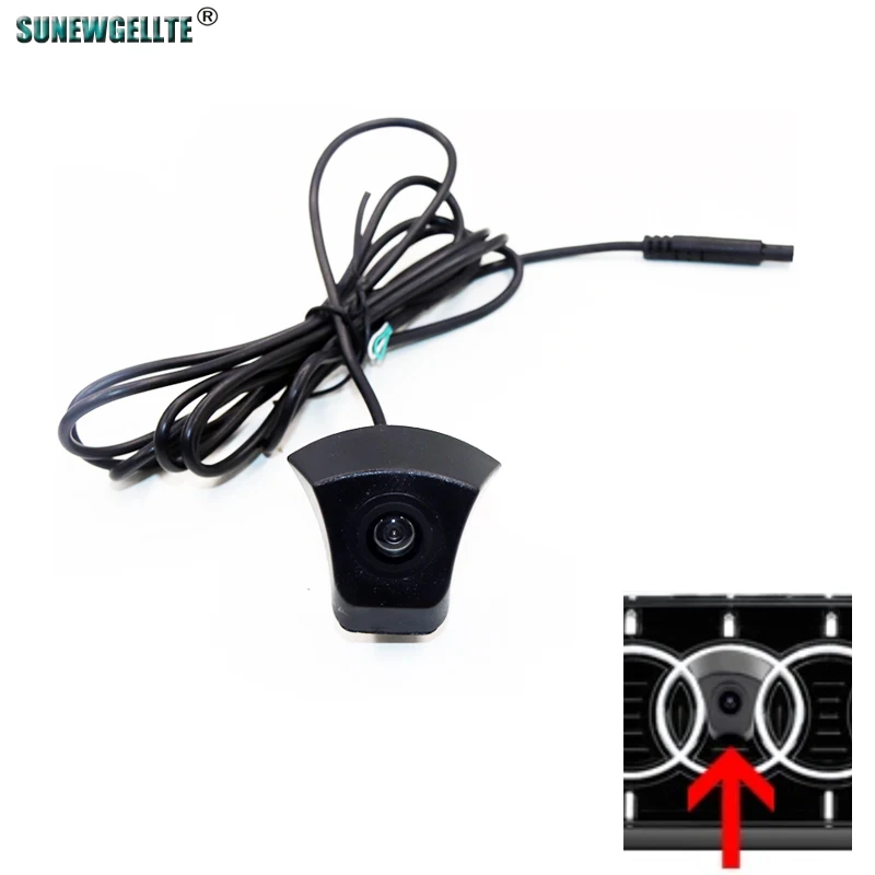 

CCD HD Car Front View vehicle Logo Camera For AUDI Q5 2011 2012 Car front view camera parking kit waterproof Night viosn