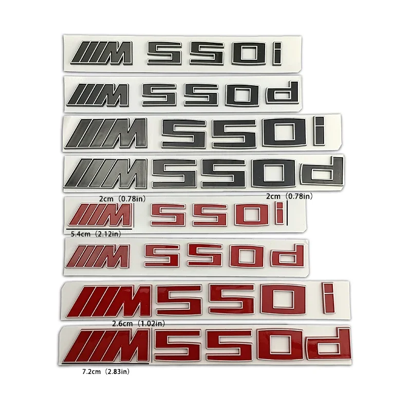 ABS Emblem for BMW M Power M730i M330i M340i M550i M240i M135i M530i M535i M650i M740Li M750Li M760Li M3 Car Rear Trunk Sticker