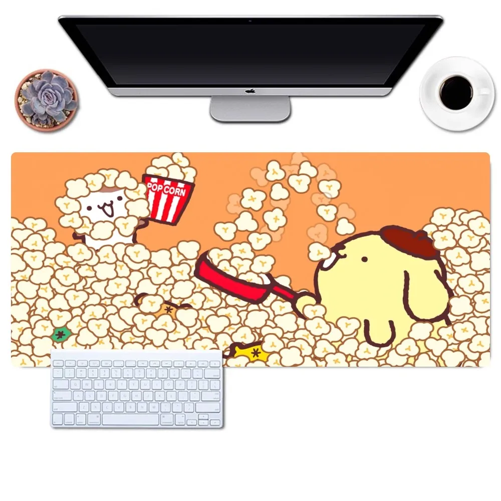 Imagem -04 - Grande Non-slip Lockedge Mouse Pad Bonito Mousepad Gaming Office Desk Pads Miniso Sanrio Pompompurin