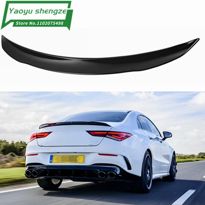 For Mercedes Benz CLA Class W118 2019-2020 CLA250 CLA200 CLA220 carbon fiber Car Rear Wing Trunk Spoiler AMG style