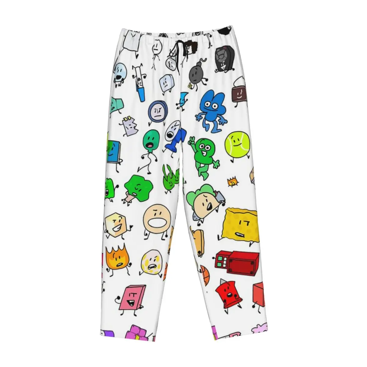 

Женские пижамные штаны на заказ BFDI с все персонажами, одежда для сна для отдыха, низ с карманами