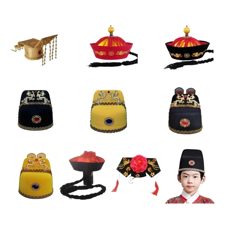 Chinese Palaces Hat Cosplay Props and Party Decoration Household Supplies for Wedding Costume Cosplay Props Gift Supply