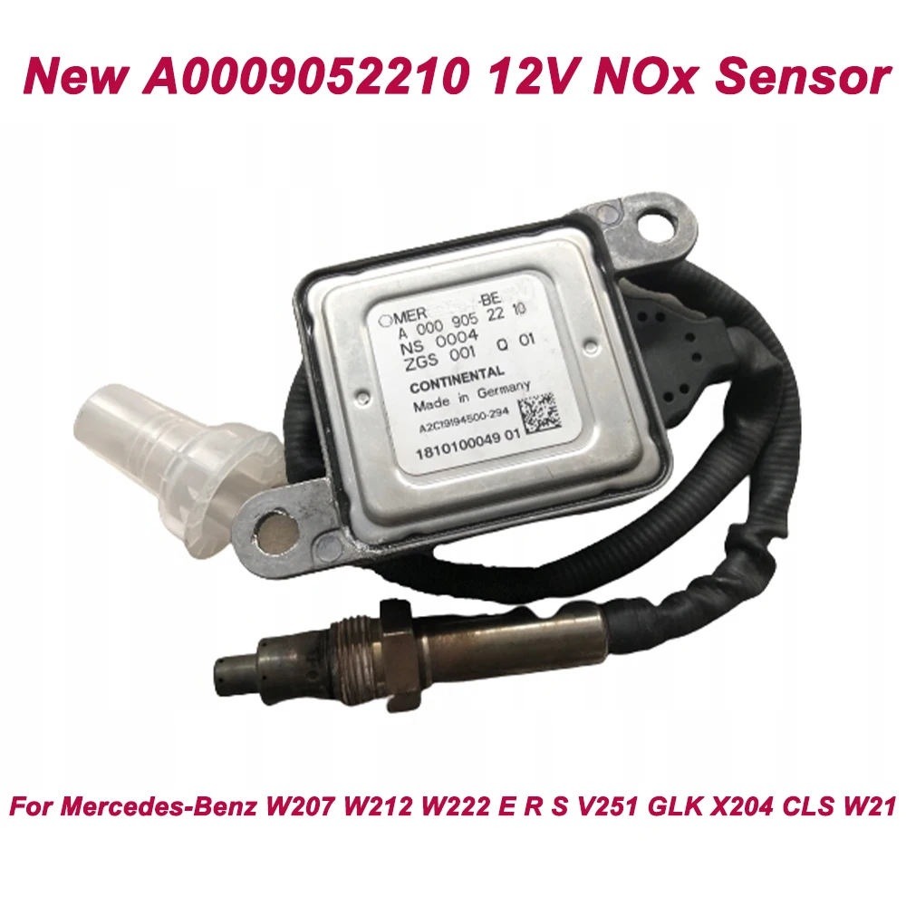 High Quality A0009052210 0009052210 New Nitrogen Oxygen NOx Sensor For Mercedes-Benz W207 W212 W222 E R S V251 GLK X204 CLS W21