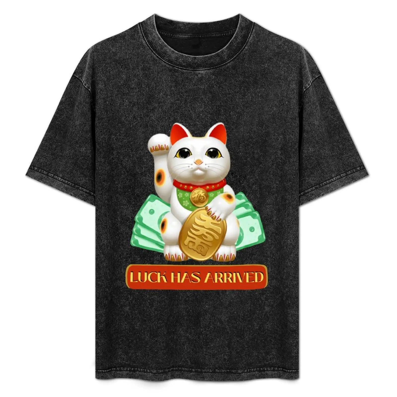 

Luck has arrived T-Shirt Fashion Casual Short Sleeve T-Shirt