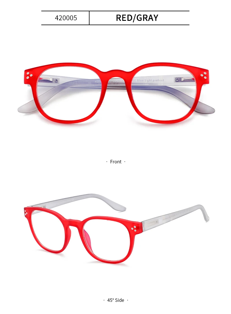 ZENOTTIC Environment Anti-Blaulicht-blockierende Lesebrille, quadratische Computerbrille für Unisex, Dioptrien von +0 bis +4,0 420 – Detail 10