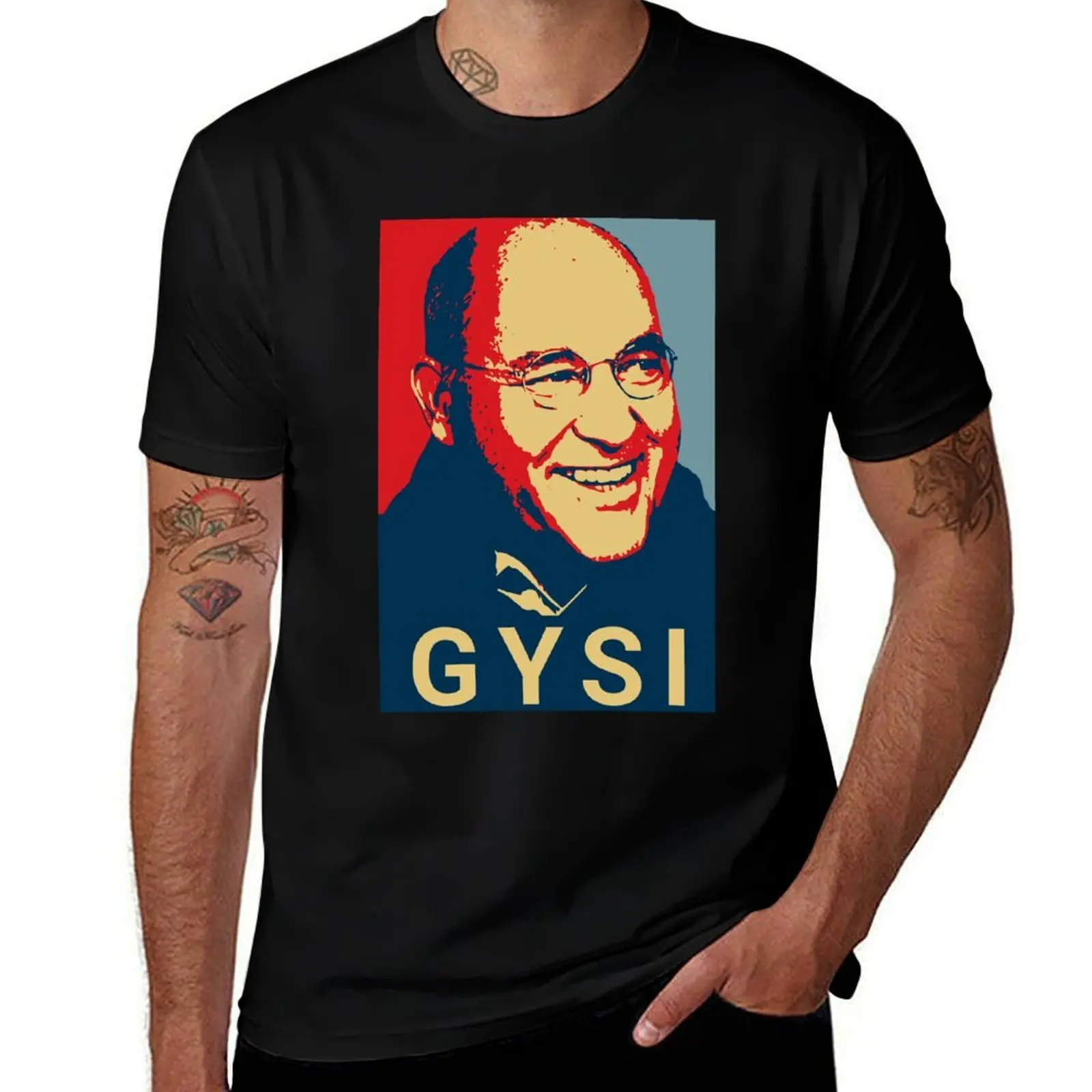 Gregor Gysi Fanart Portrait T-Shirt Work Wear Lightweight Tee T-Shirt