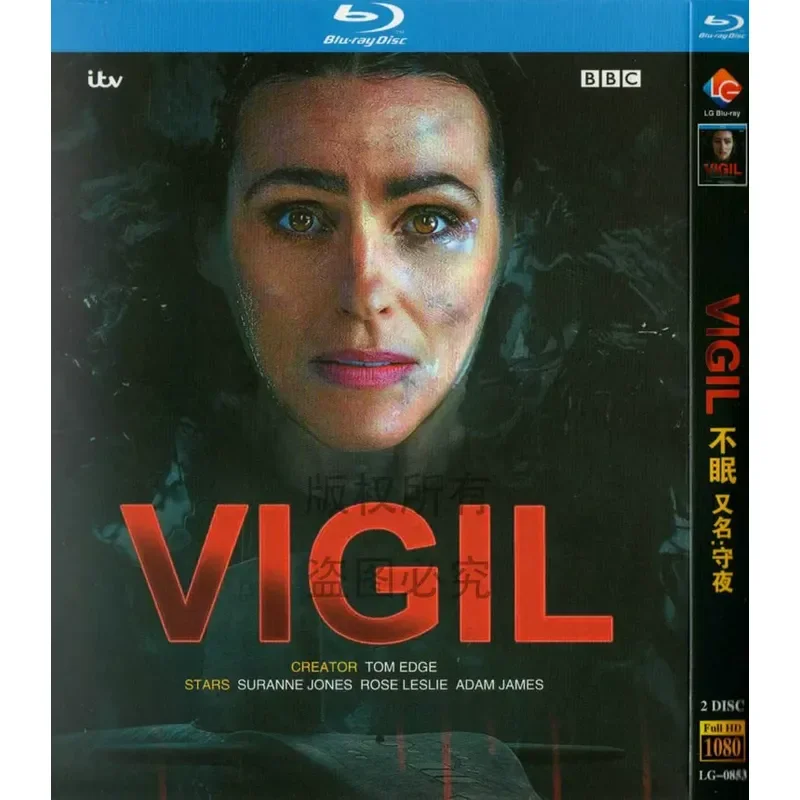 

Blu-ray British Thrilling TV Series Sleepless High Definition 1080P 2BD Disc Non-DVD Disc