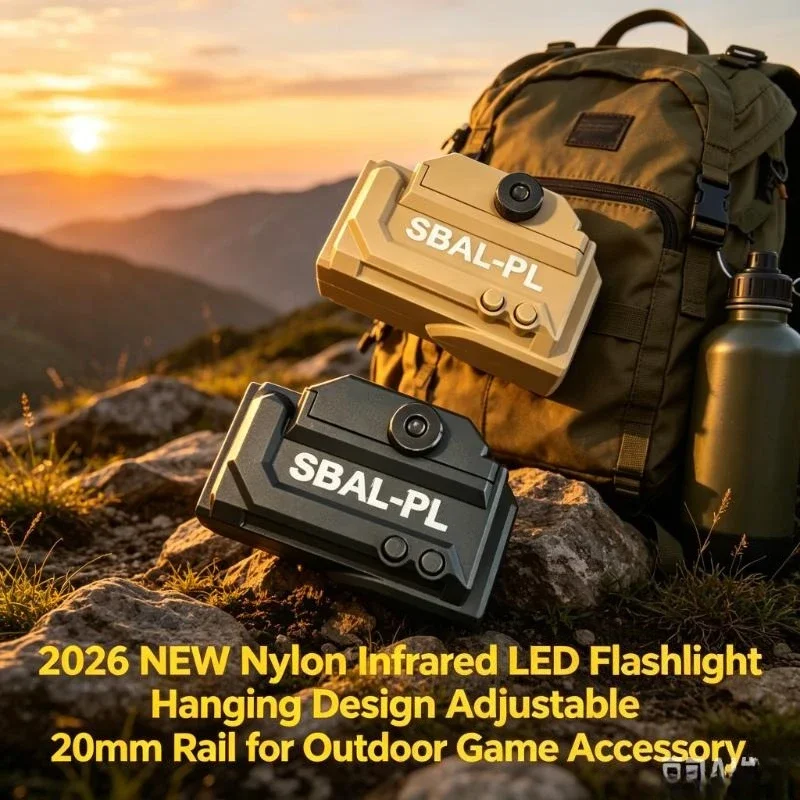 2026 NEW Outdoor Replica LED Laser Scout Light 20mm Rail Nylon Adapter for Airsoft Toy Gun Gear