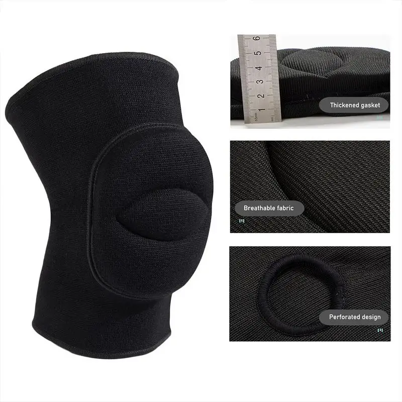 1Pair Sports Knee Pad Adults Kid Dance Knee Protector Elastic Thicken Sponge Knees Brace Support Gym Yoga Workout Training