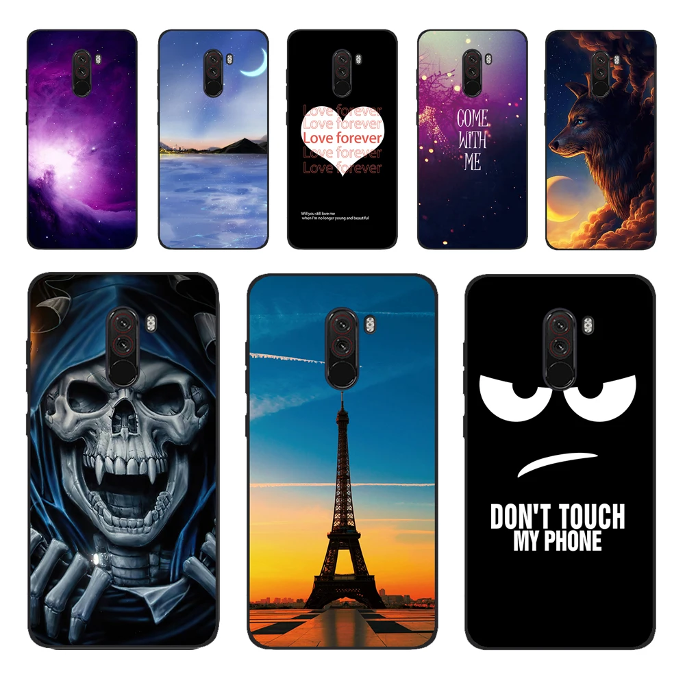 For xiaomi mi pocophone f1 Case Silicon Back Cover Phone Case for xiaomi poco F1 Cases Pocofone F1 6.18 inch Soft bumper coque