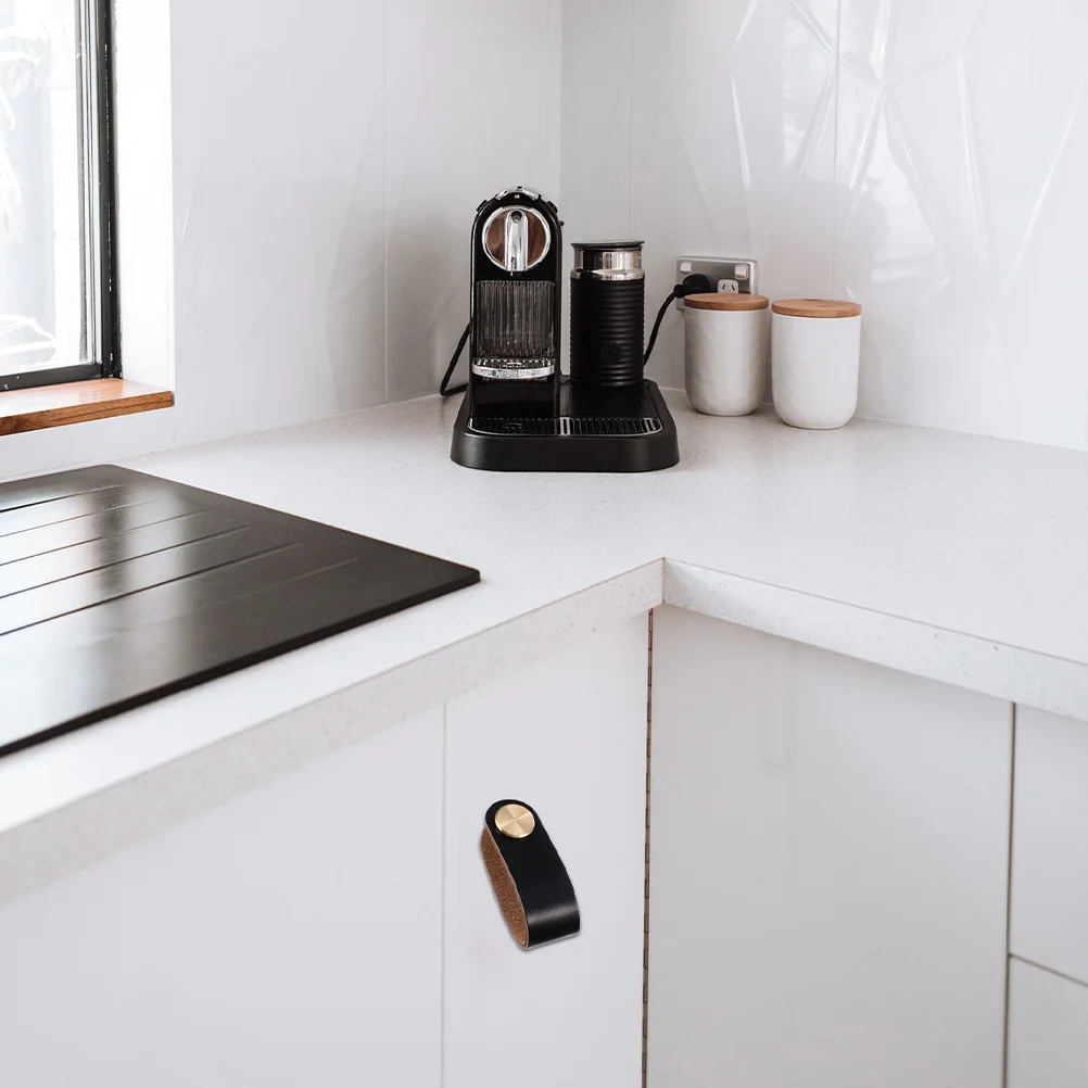 

6 шт., сменная ручка для шкафа из искусственной кожи, аксессуар для мебели, антистойкий, мягкий, ощущение руки