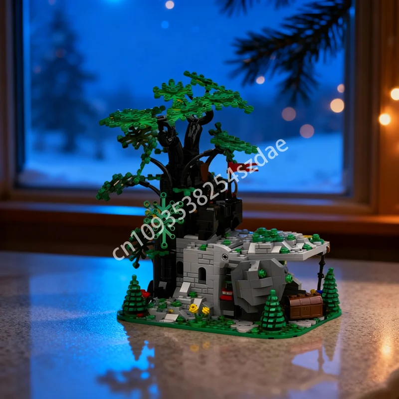 

647 шт. MOC камуфляжный Outpost Remake Замок Модель Строительство Рождественские подарки Блоки Строительство DIY Творческая образовательная игрушка Дети