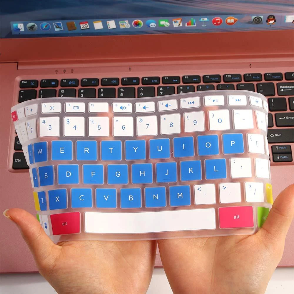 Мягкие силиконовые чехлы для ноутбука HP для компьютера, 14-дюймовые многоцветные чехлы для клавиатуры, защитная пленка, наклейки на клавиатуру