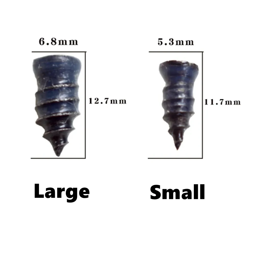 20 piezas para reparación de neumáticos de coche, herramienta de reparación de neumáticos sin cámara de goma, mechas de clavos para pinchazos de coche y motocicleta