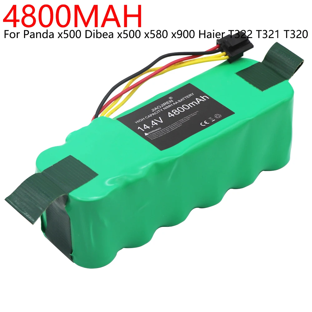 

14.4V 4800mAh NI-MH battery for Panda X500 for Kitfort KT504 for Dibea X580 X900 Vacuum Cleaner for Ecovacs Mirror CR120 Battery