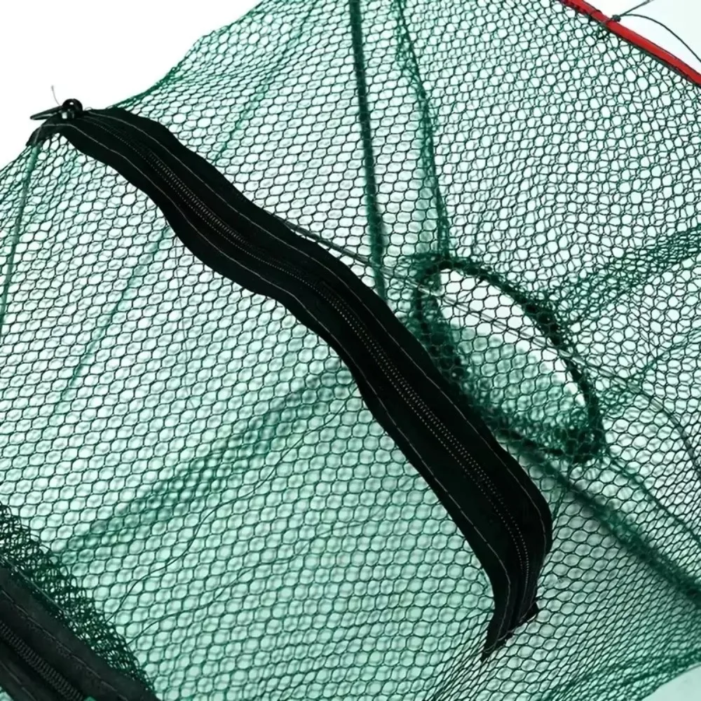 Portable Rectangular Fish Trap Net Foldable Fishing Tackle Fishing Net Nylon Mesh Cast Net Fish Cage for Crab Shrimp Crayfish