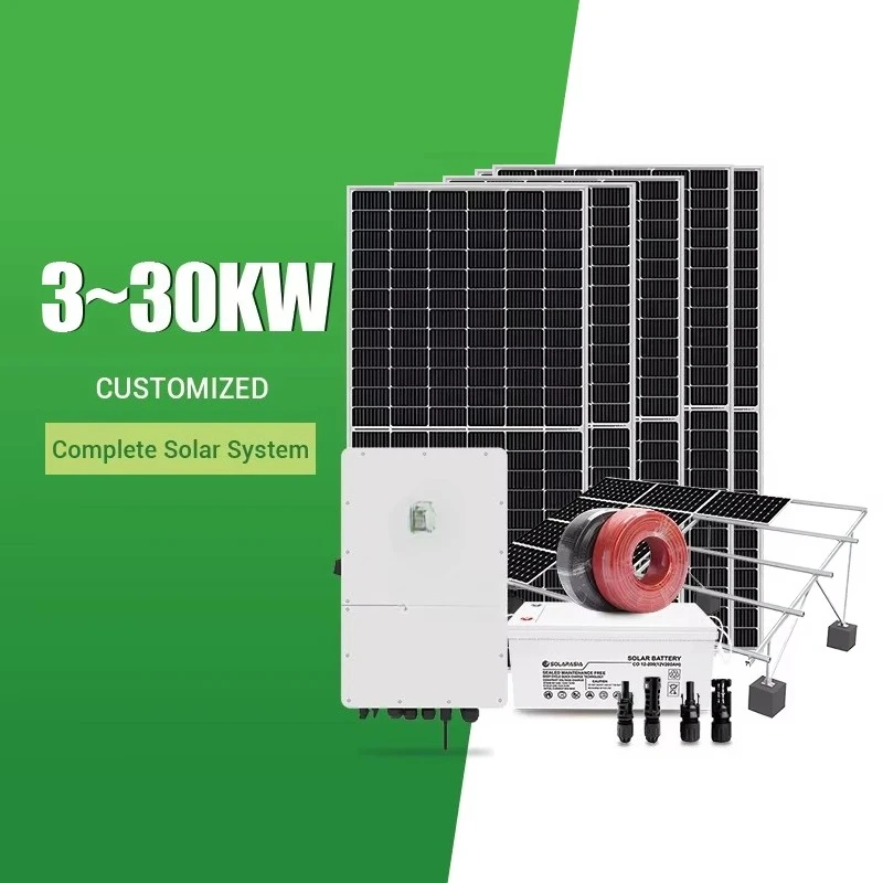 Lange Lebensdauer, 5 kW, 8 kW, 10 kW Hybrid-Solarstromsystem, Dach-Solarsysteme für die Stromversorgung zu Hause
