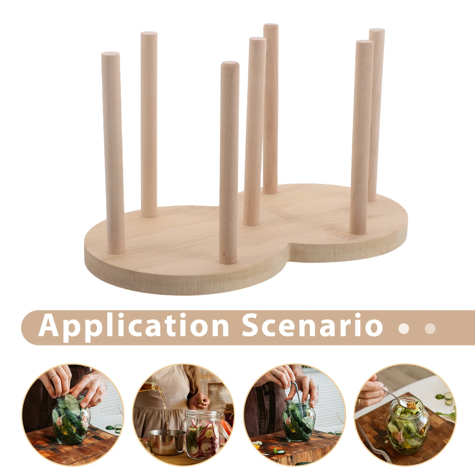 2 Pcs Fermentation Stone Storage Rack Countertop Organizer Crock Accessories Kit Weights Holder