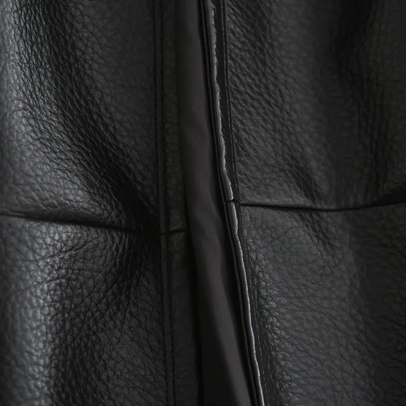 Casual sle feminino bla couro do plutônio jaet doce legal sle versátil emagrecimento outono inverno nova chegada retro temperamento