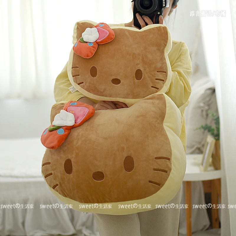

35/45 см большой размер милый бант Hello Kitty плюшевая игрушка аниме Hello Kitty мягкая кукла плюшевые спинки автомобиля подушка для сна