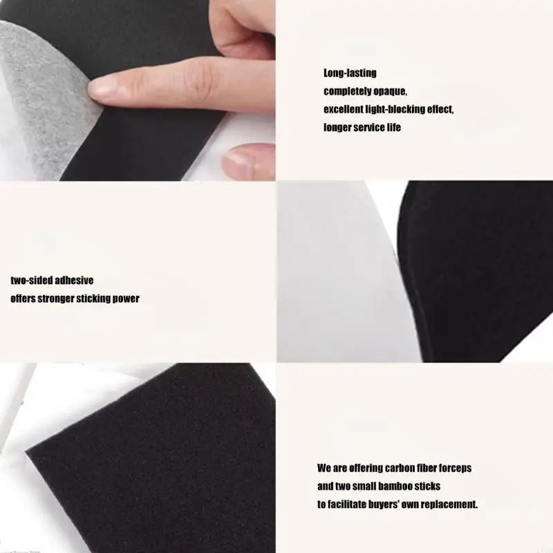 Light Leak Proof Sponge Foam Film Camera Replacement Light Seal Foam with Tongs for 120 135 Film Camera