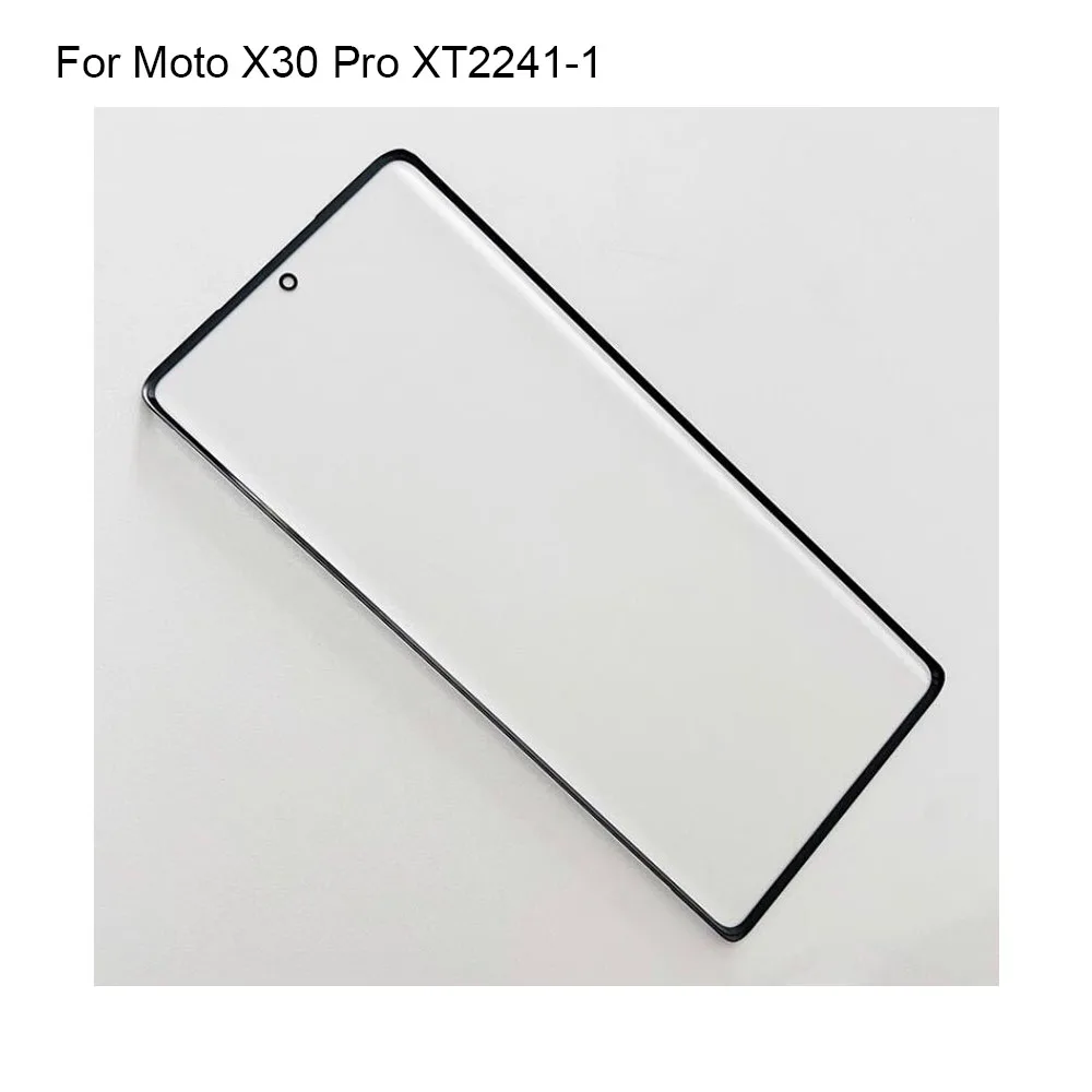 Panel de pantalla táctil para Moto X30 Pro XT2241-1, cristal frontal LCD, sin flex